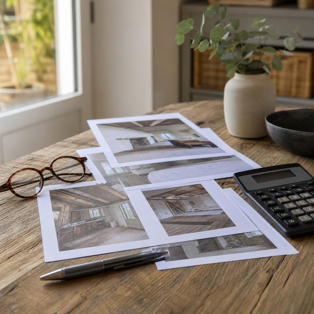 Devis de diagnostics immobiliers posés sur une table pour comparaison avant une vente